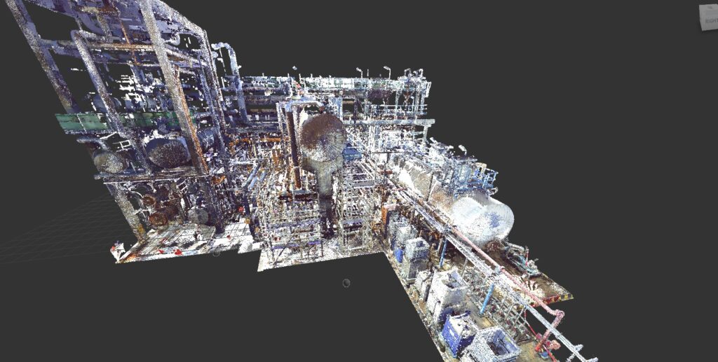 As Built 3D Laser Scanning Service using Faro Scanners for an Plant in Point Cloud format.