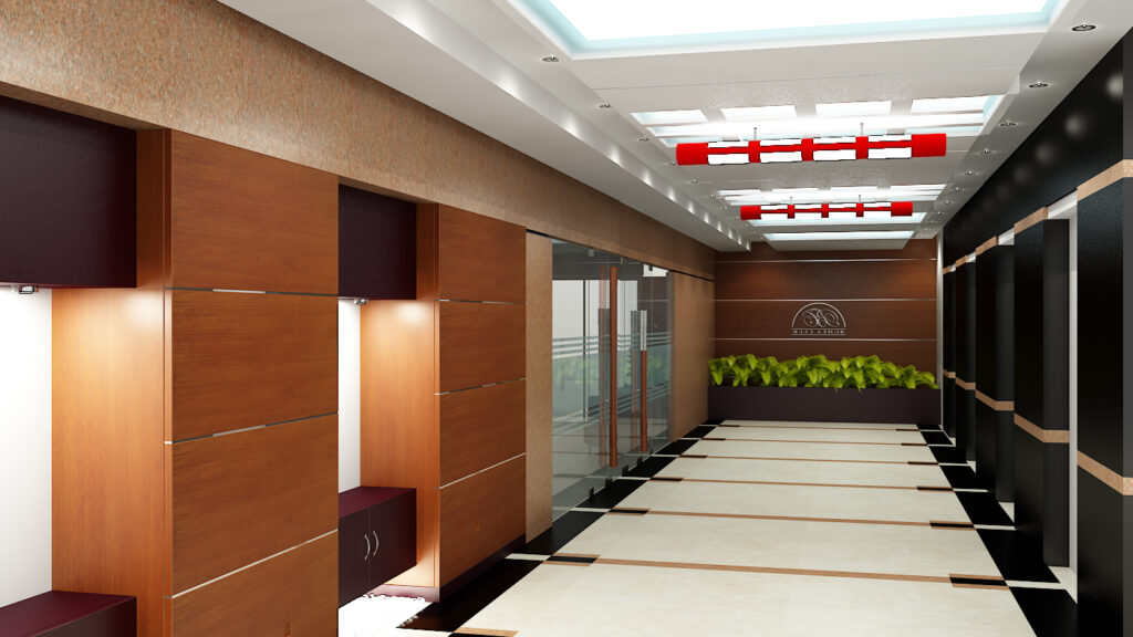 Lobby Color Code Render Lobby Rendering Perspective