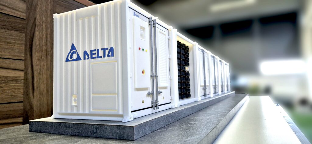 Physical Scaled Model service using 3D Printing of a Battery Container.