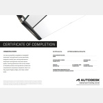 Certificate of Completion Sample for AutoCAD, Revit and BIM Training Course by CAD Drafting Singapore