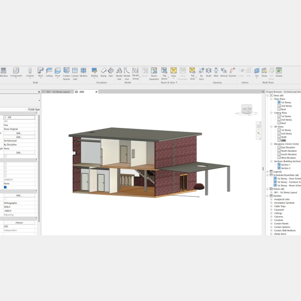 Learning Outcome for BIM Modelling Architectural Training Course using Autodesk Revit