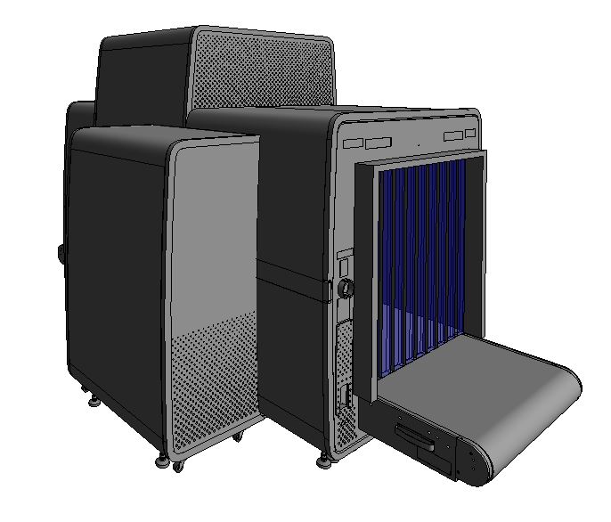 BIM Family Creation Service & BIM Modelling Service for Baggage Scanner using Revit.