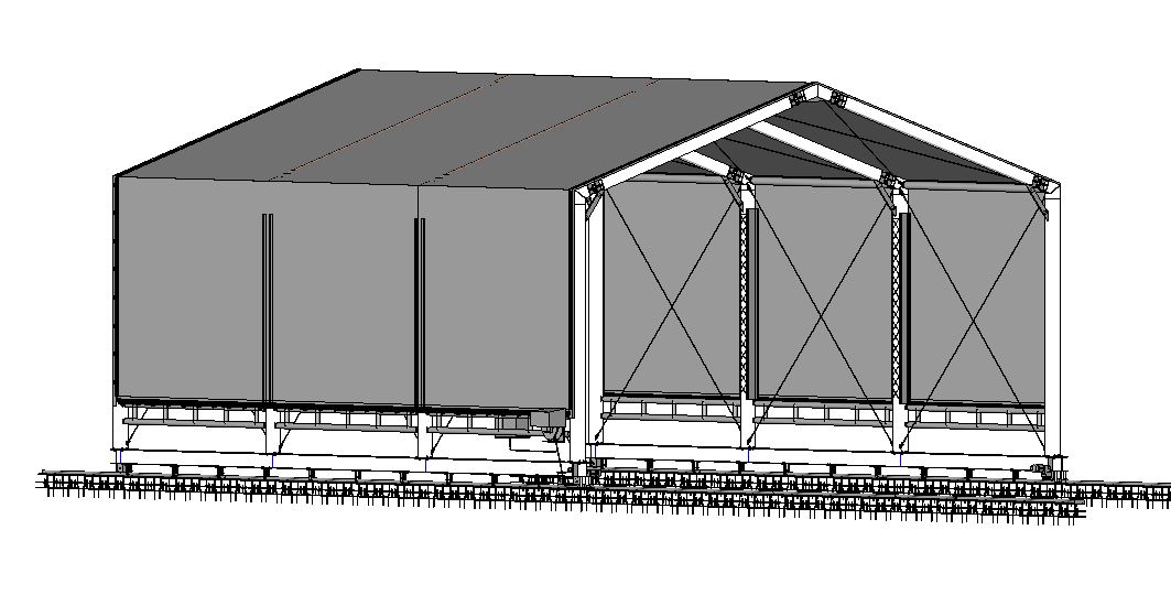 BIM Family Creation Service & BIM Modelling Service for Moveable Shelter using Revit.